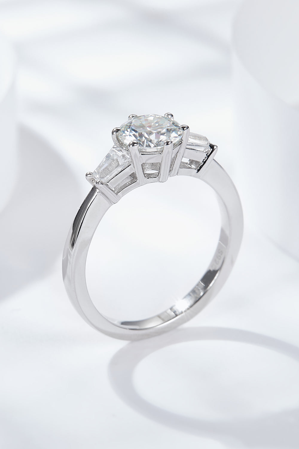 Loyal Love 1 Carat Moissanite Platinum-Plated Ring - DromedarShop.com Online Boutique