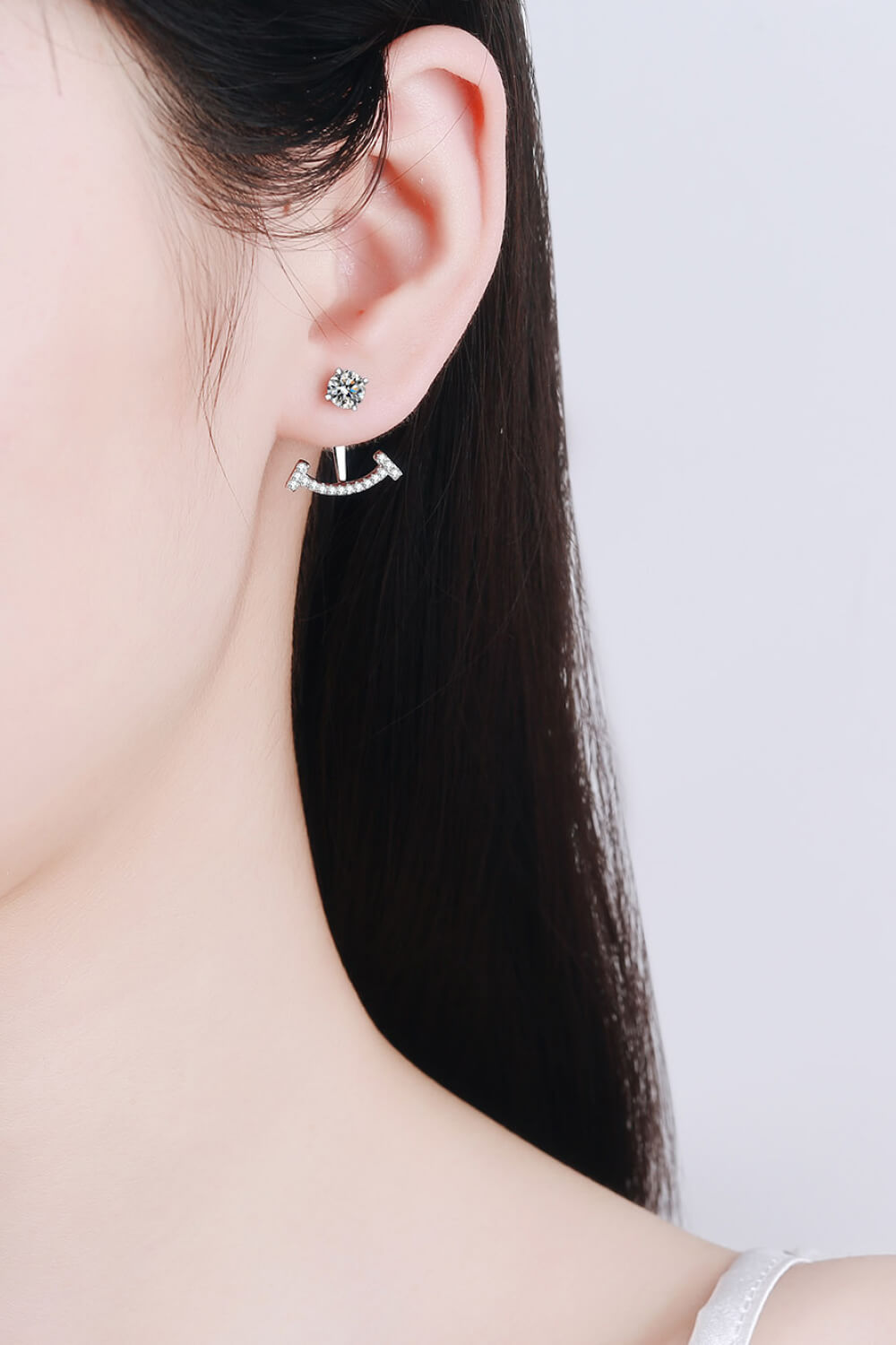 Two Ways To Wear Moissanite Earrings - DromedarShop.com Online Boutique