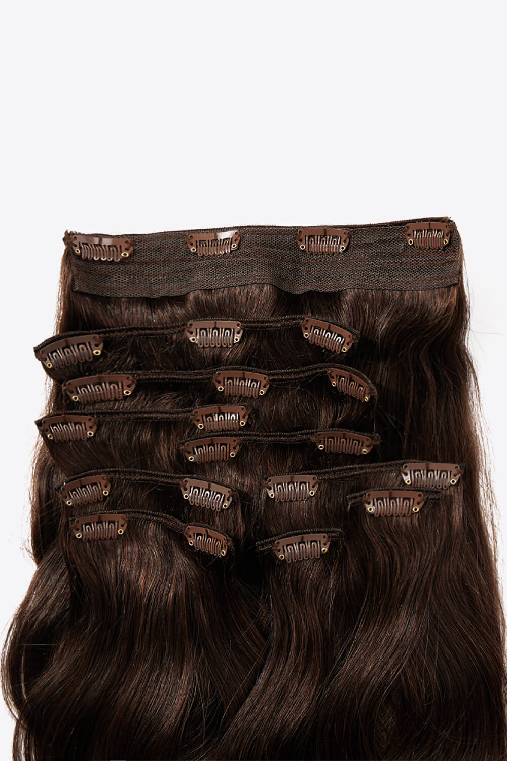 Nr. 2 Straight Clip-in Hair Extensions Human Hair 160gr DromedarShop.com Online Boutique