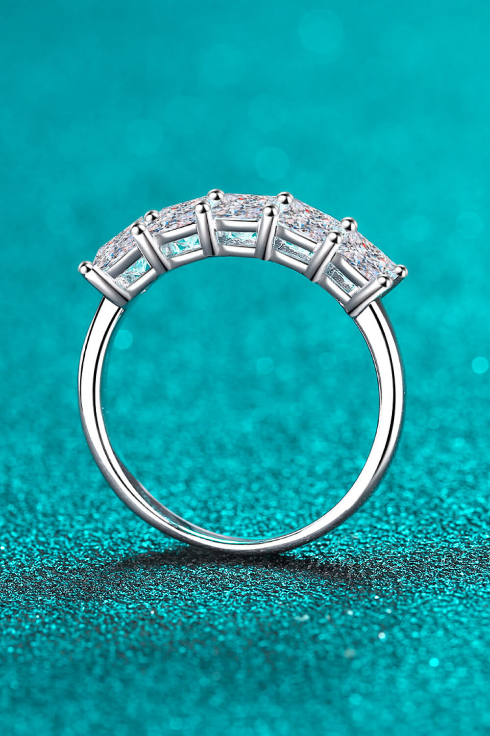 Romantic Surprise 2 Carat Moissanite Rhodium-Plated Ring - DromedarShop.com Online Boutique