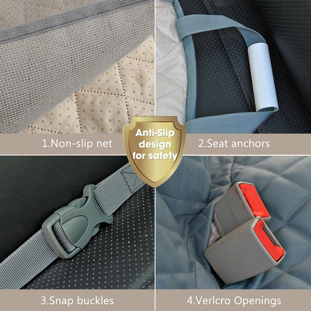 Dog Car Seat Cover View Mesh Waterproof Mat Hammock Cushion Protector With Zipper And Pockets DromedarShop.com Online Boutique