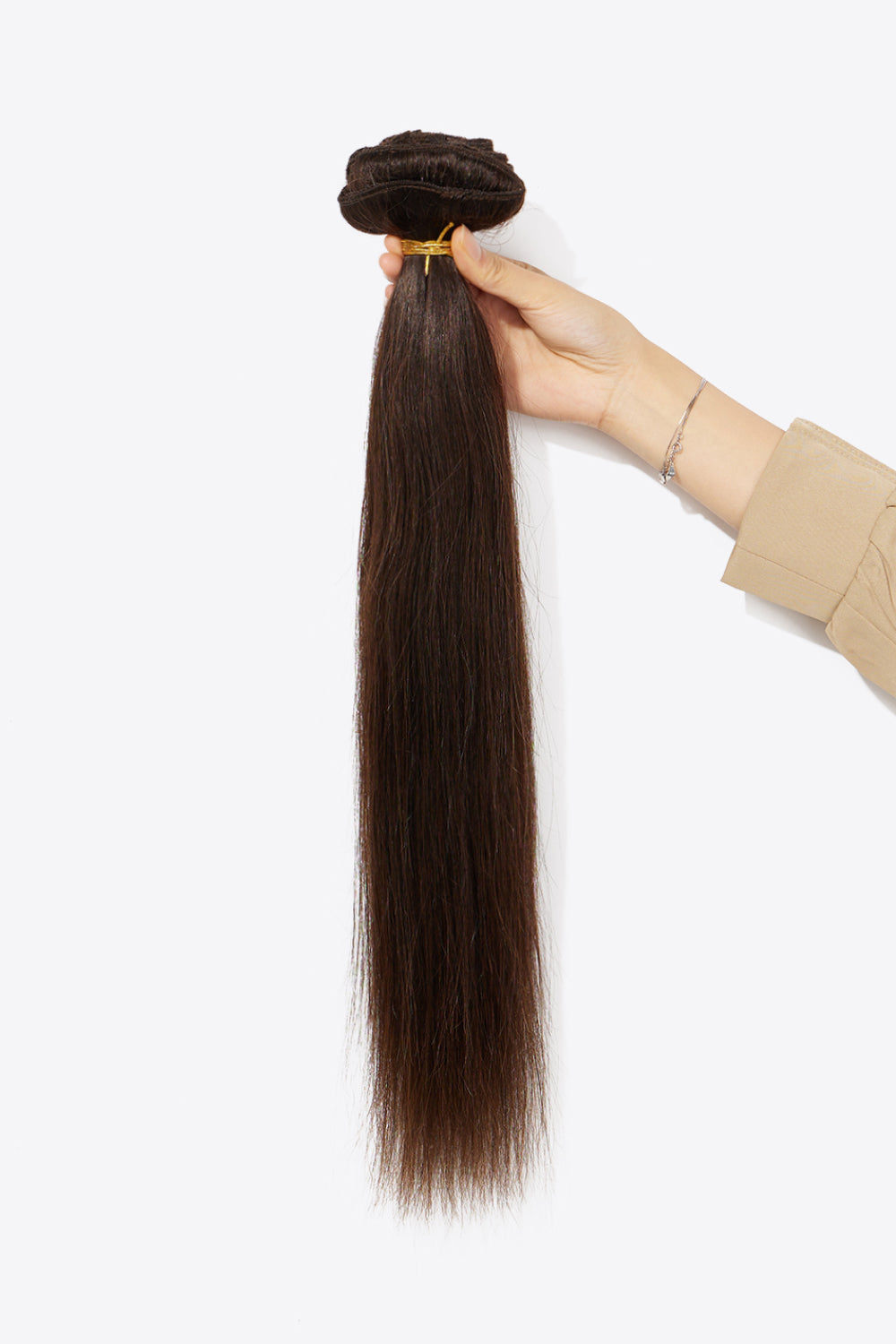 Nr. 2 Natural Clip-in Hair Extension  Human Hair DromedarShop.com Online Boutique