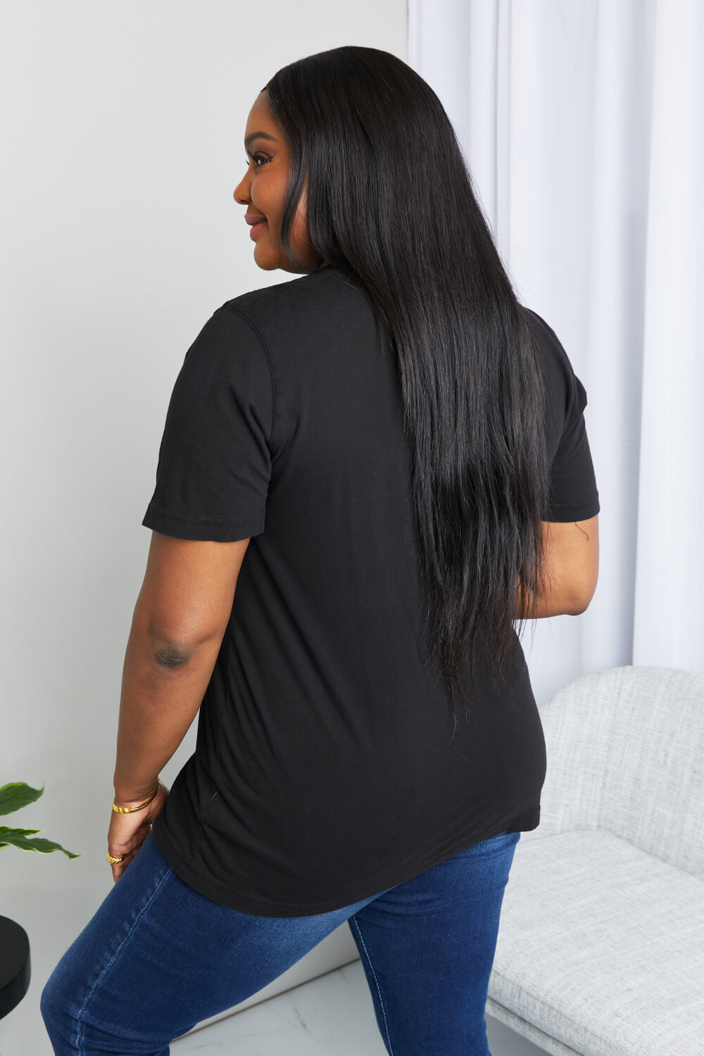Full Size Graphic Tunic T-Shirt DromedarShop.com Online Boutique