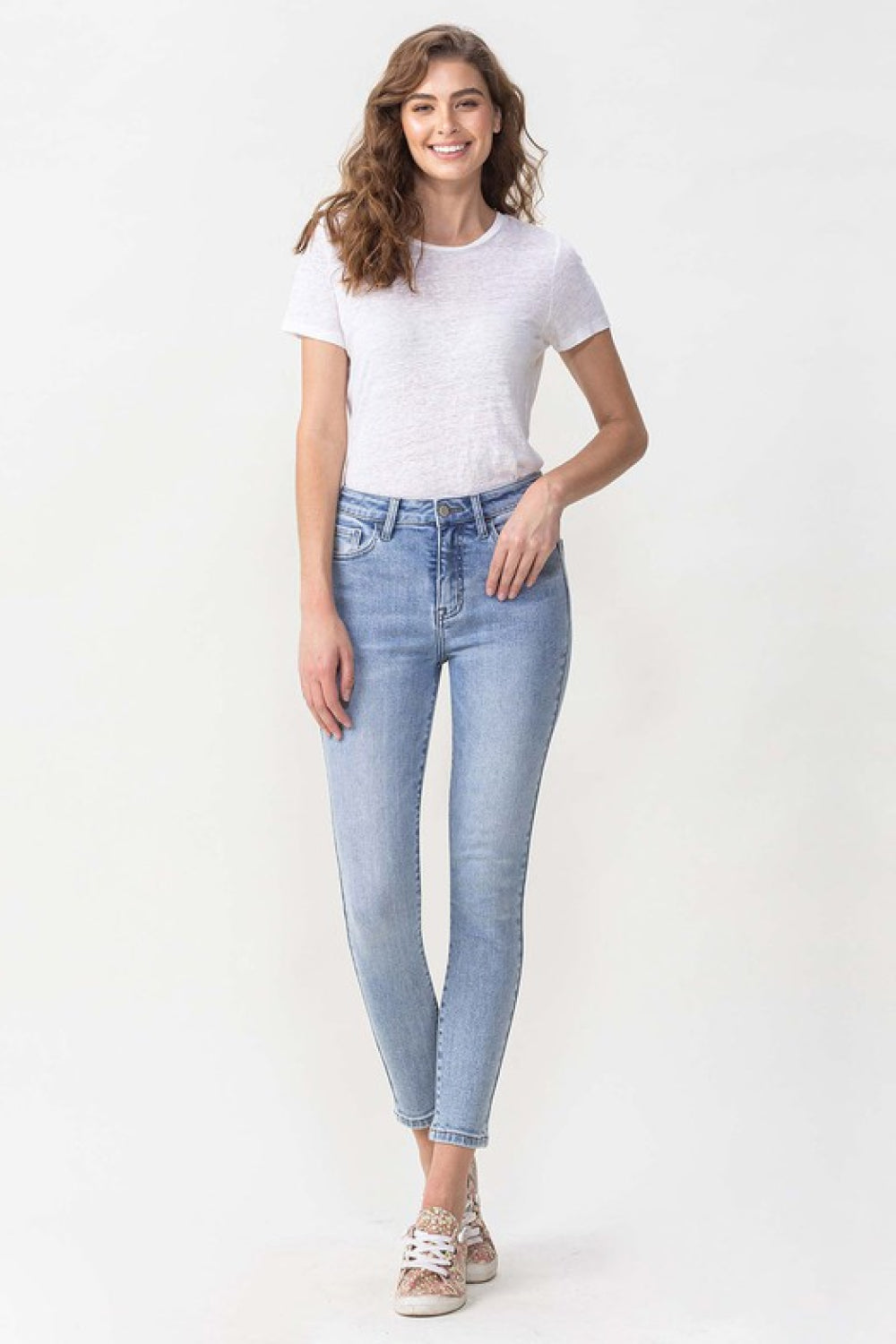Lovervet Full Size Talia High Rise Crop Skinny Jeans - DromedarShop.com Online Boutique