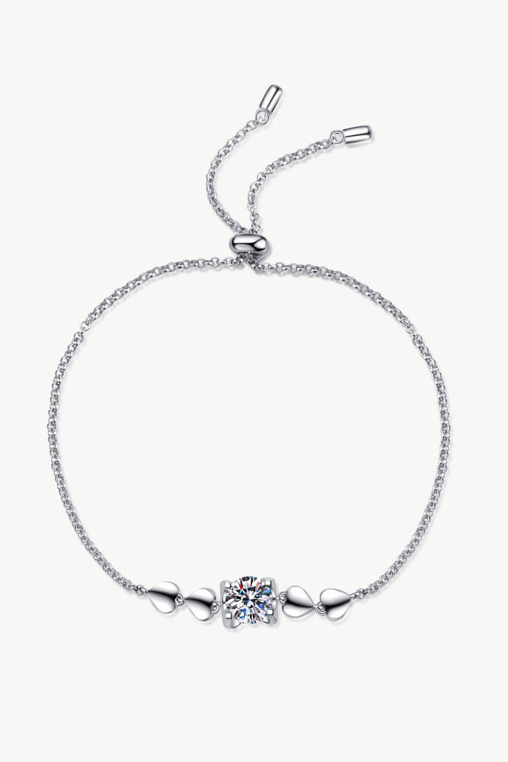 1 Carat Moissanite Heart Bracelet - DromedarShop.com Online Boutique