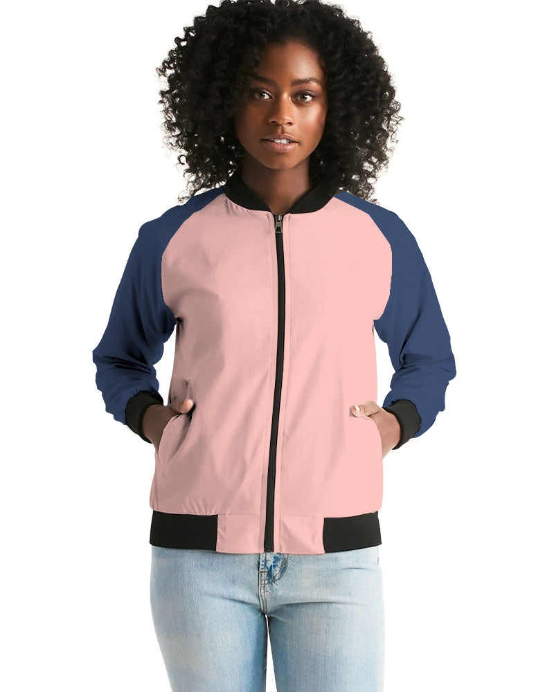 Smoke Pink Women's Bomber Jacket DromedarShop.com Online Boutique