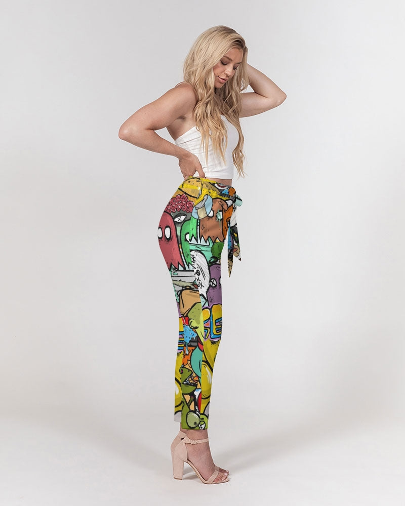 Crowded Street Women's Belted Tapered Pants DromedarShop.com Online Boutique
