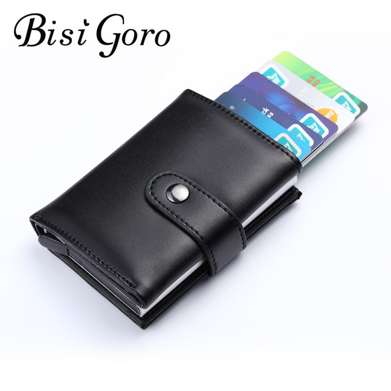 Genuine Leather Safe Credit Card Case RFID Blocker DromedarShop.com Online Boutique