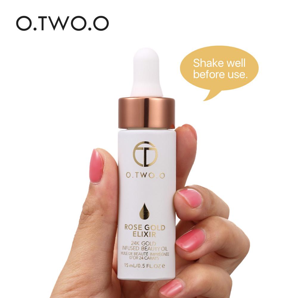 O.TWO.O 24k Rose Gold Elixir Skin Make Up Oil For Face Essential Oil DromedarShop.com Online Boutique