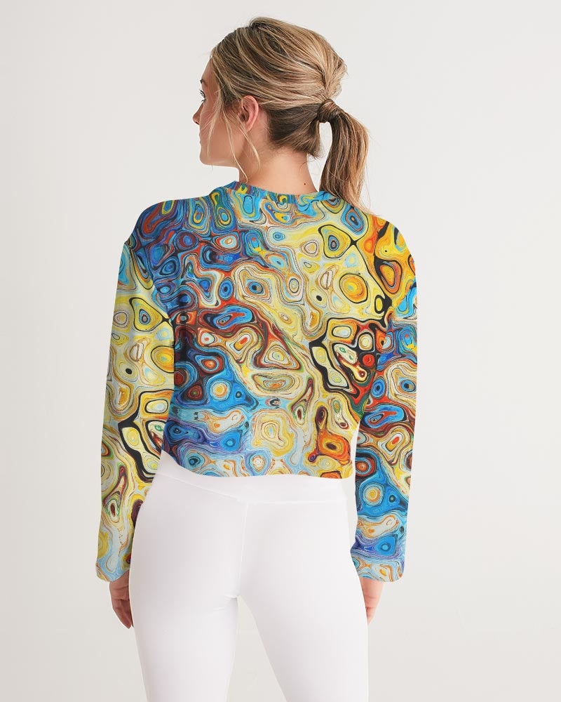 You Like Colors Women's Cropped Sweatshirt DromedarShop.com Online Boutique