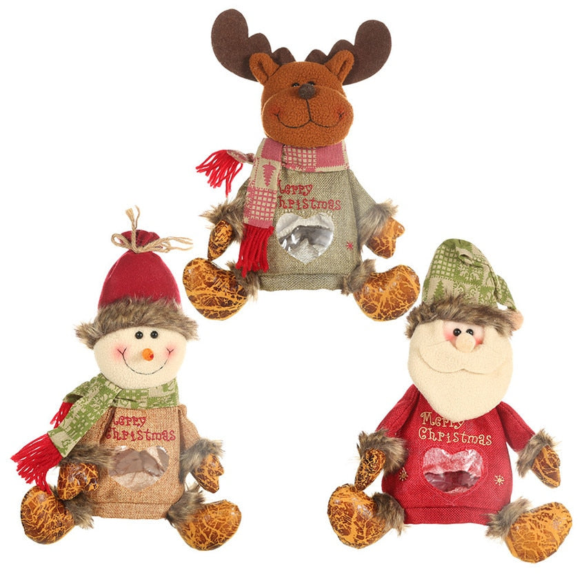 30cm Large Cute Christmas Doll Candy Bags DromedarShop.com Online Boutique