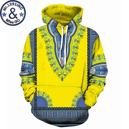 Men Women Fashion 3D African Dashiki Print Hoodies Sweatshirts - DromedarShop.com Online Boutique