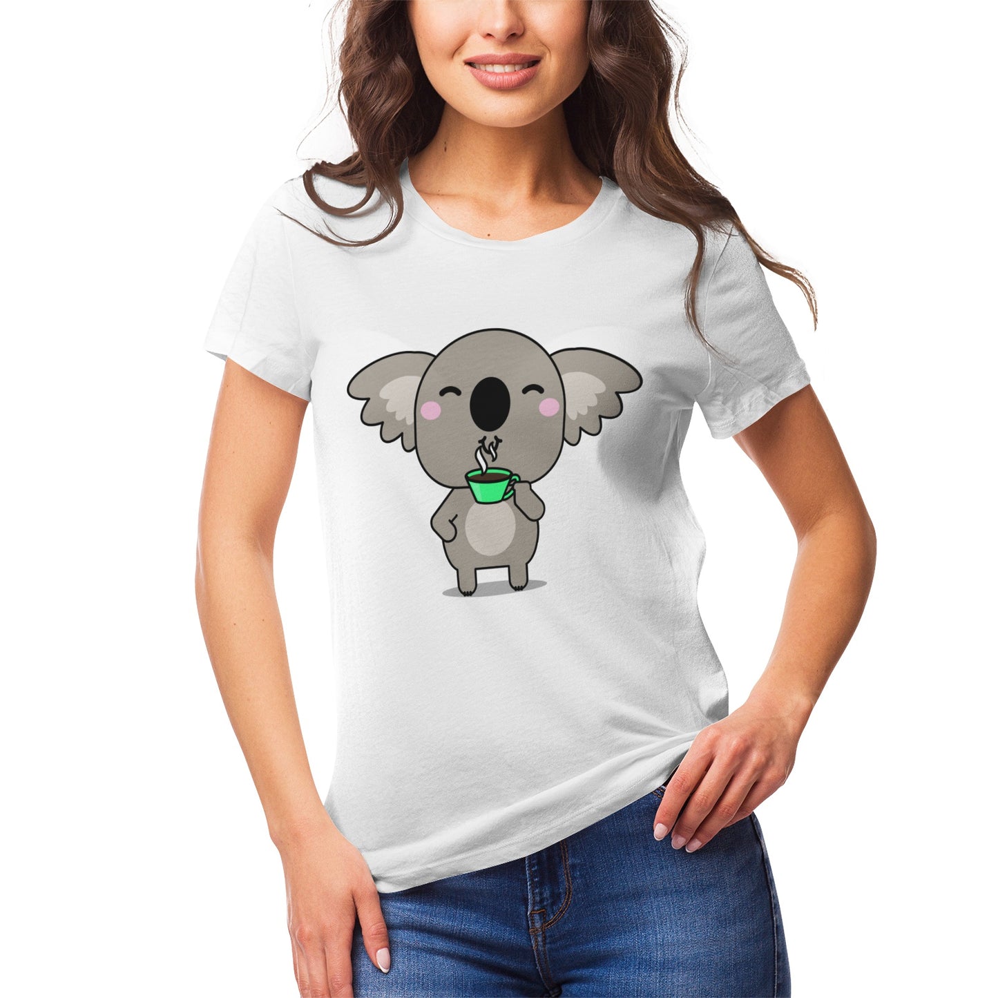 Koala Serie 12 Women's Ultrasoft Pima Cotton T‑shirt - DromedarShop.com Online Boutique