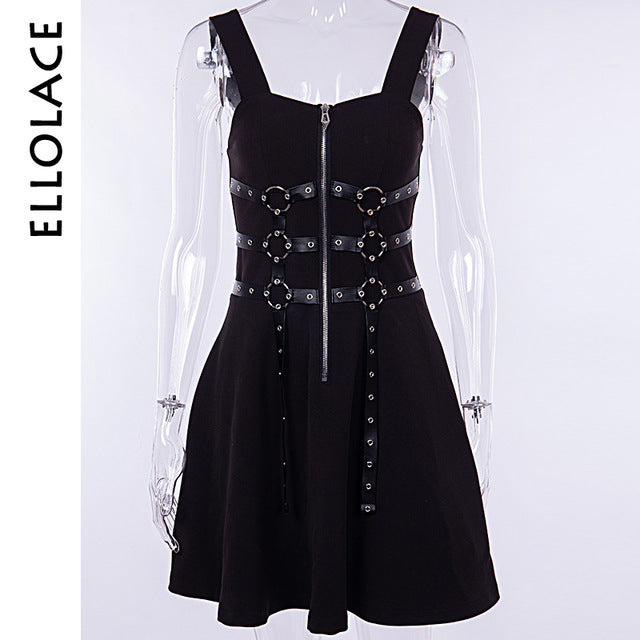 Harajuku Black Mini Dress - DromedarShop.com Online Boutique