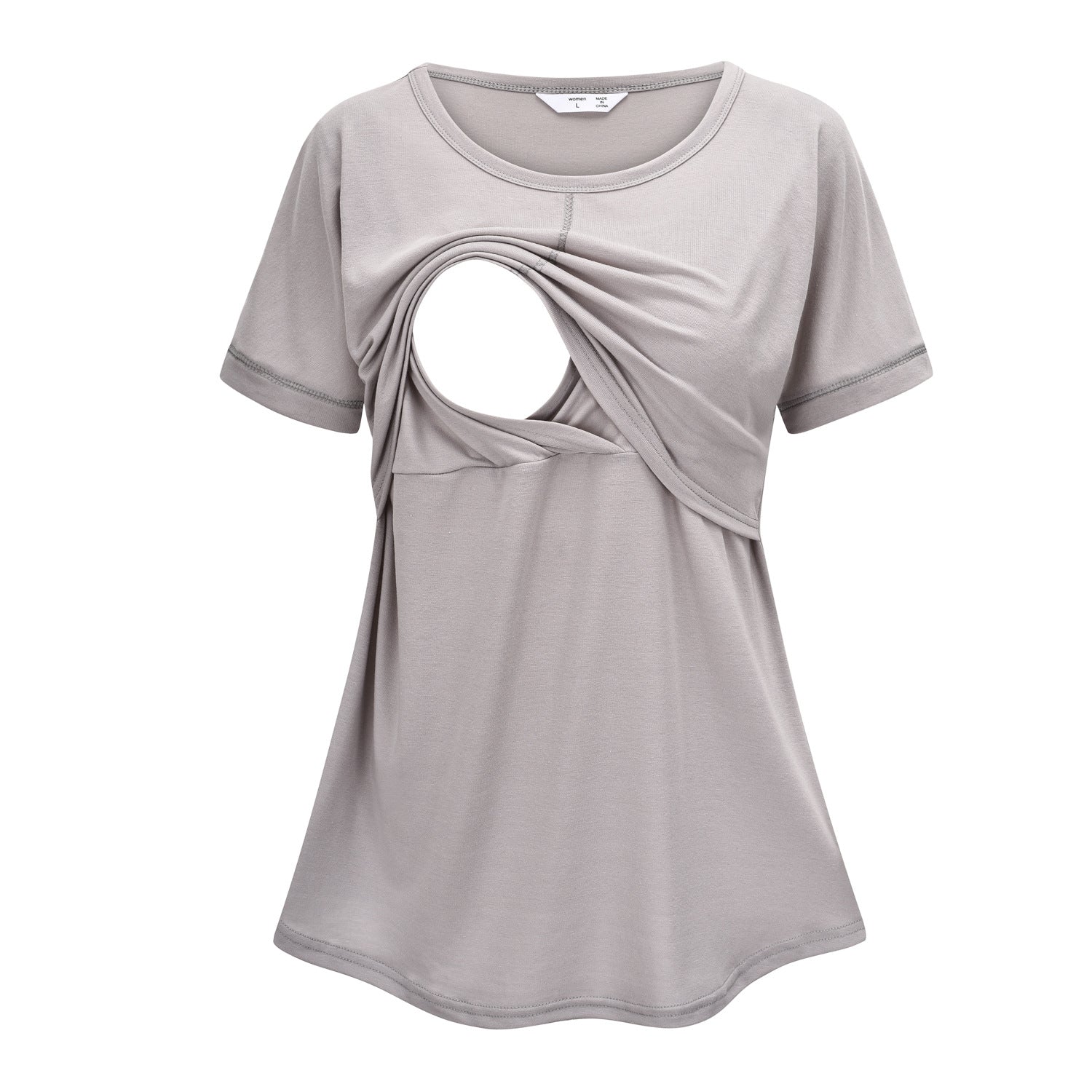 Multifunctional Solid Color Stitching Mother's Convenient Nursing Clothes - DromedarShop.com Online Boutique