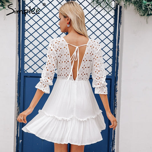 Simplee Elegant  women dress DromedarShop.com Online Boutique