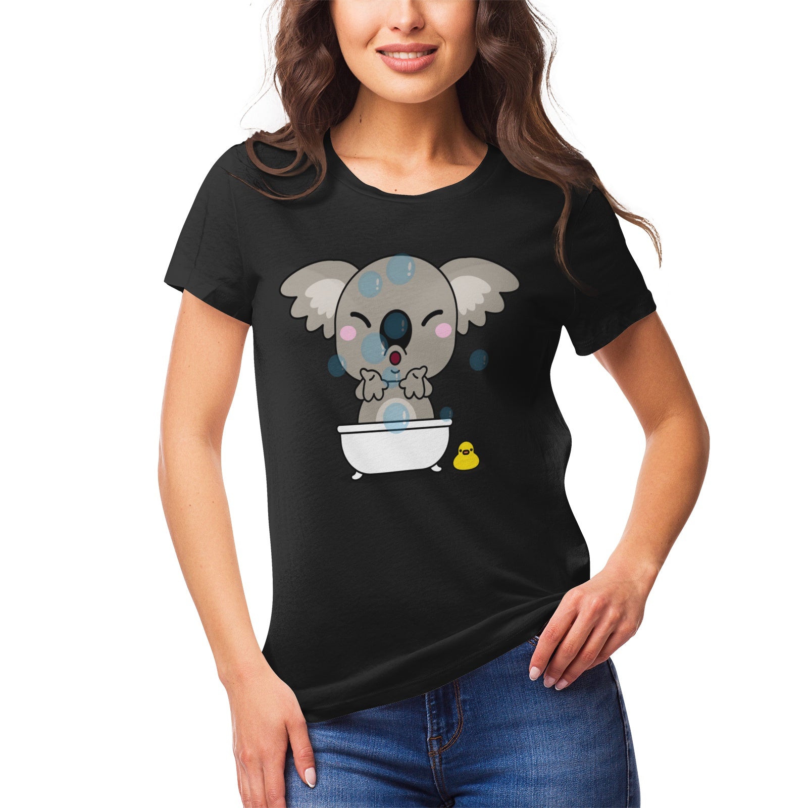 Koala Serie 28 Women's Ultrasoft Pima Cotton T‑shirt - DromedarShop.com Online Boutique