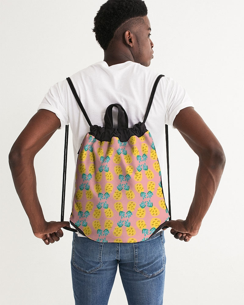 Pineapple Twin Canvas Drawstring Bag DromedarShop.com Online Boutique