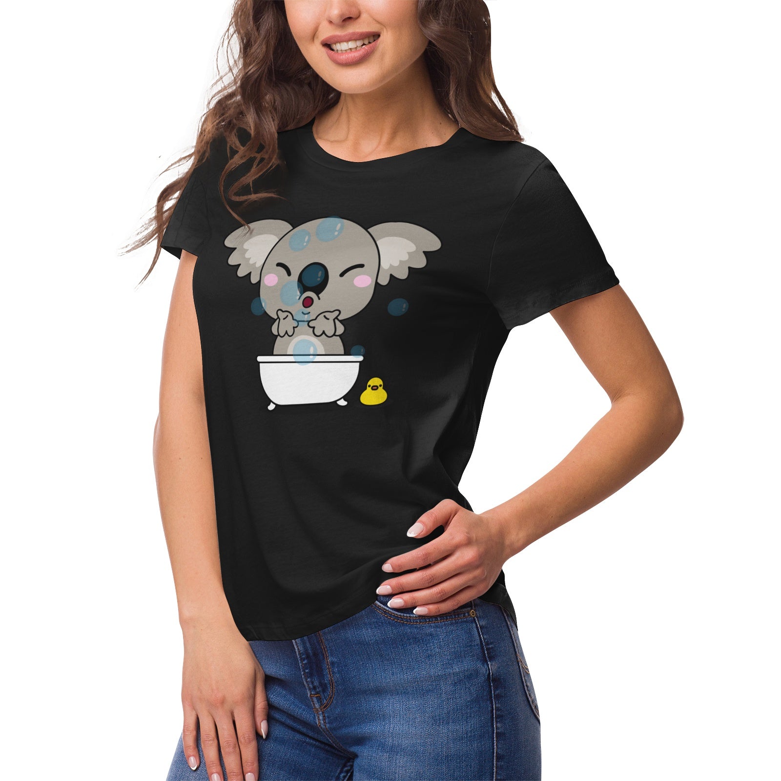 Koala Serie 28 Women's Ultrasoft Pima Cotton T‑shirt - DromedarShop.com Online Boutique