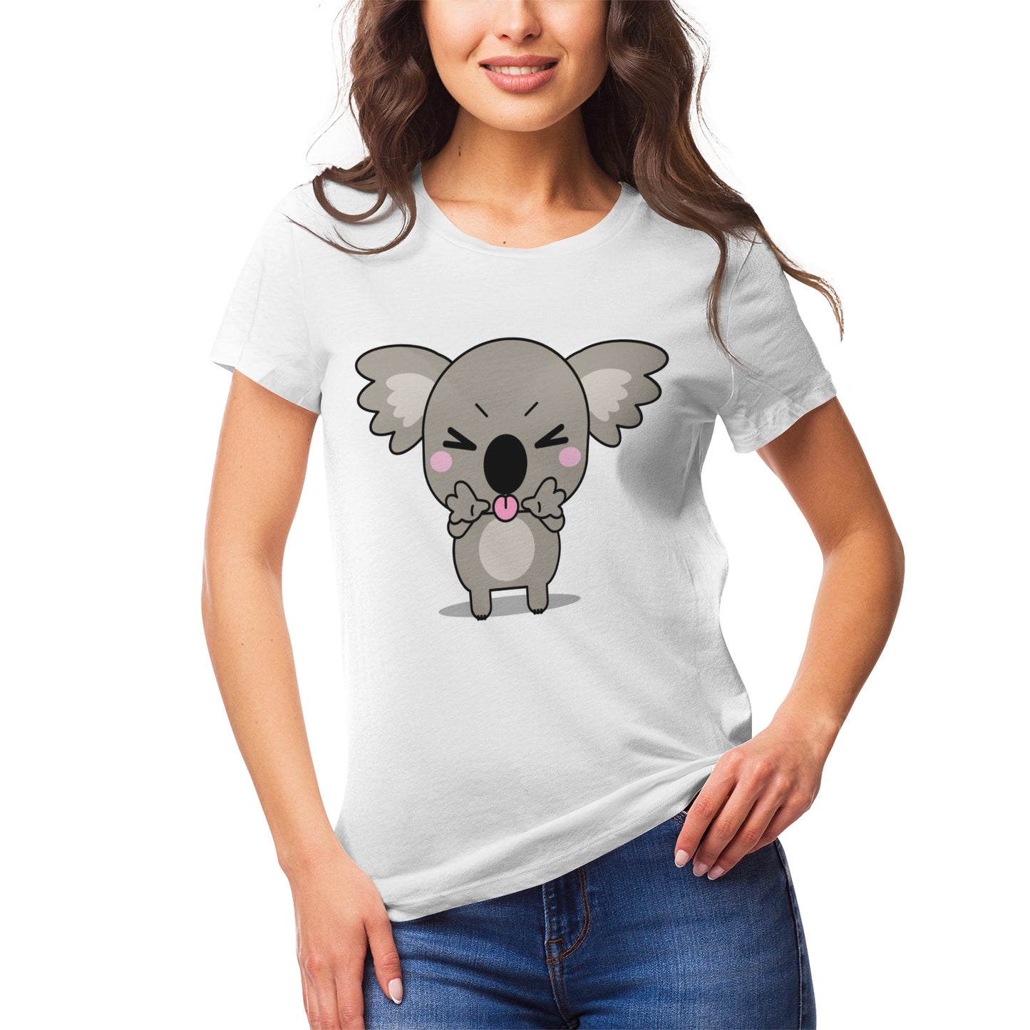 Koala Serie 8 Women's Ultrasoft Pima Cotton T‑shirt - DromedarShop.com Online Boutique