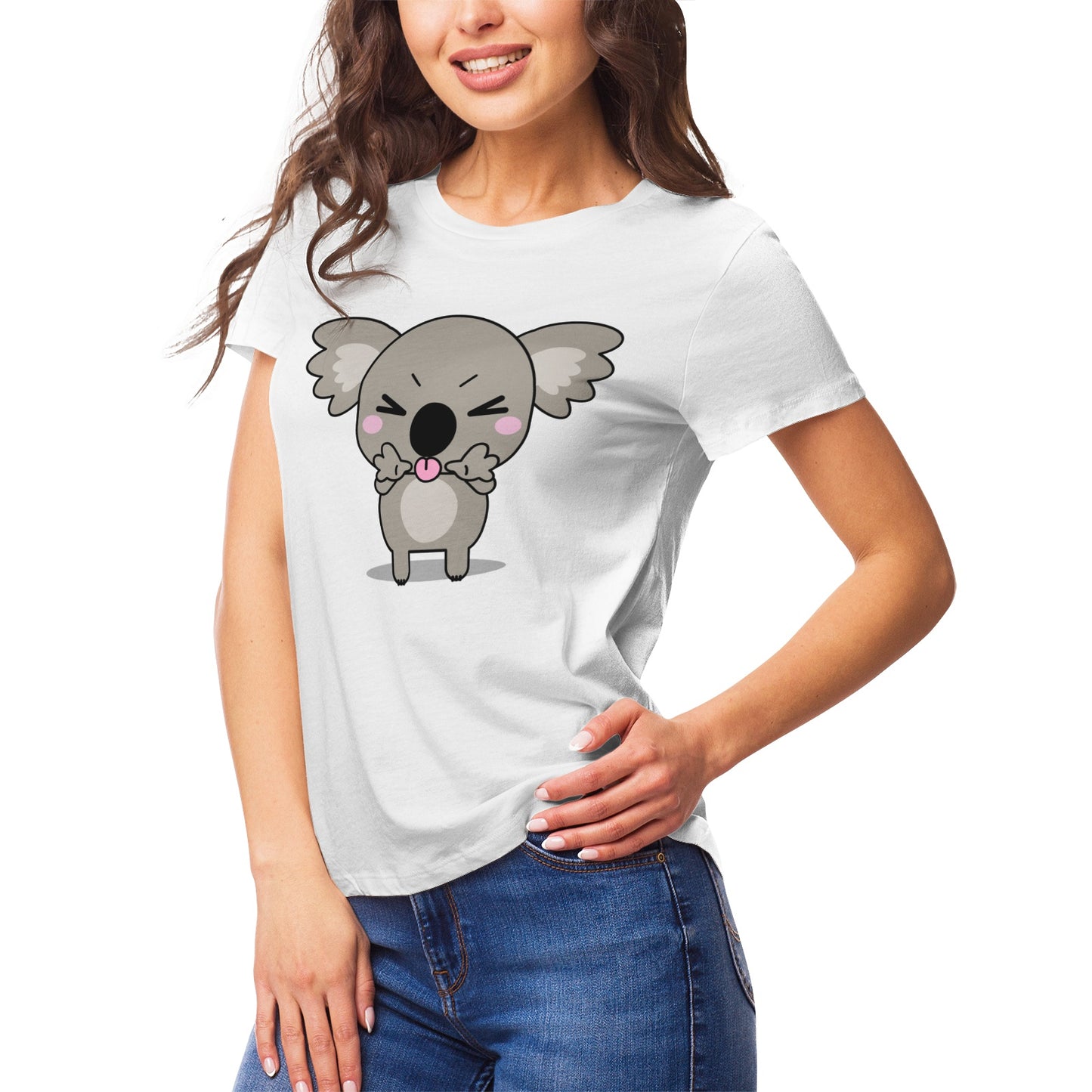 Koala Serie 8 Women's Ultrasoft Pima Cotton T‑shirt - DromedarShop.com Online Boutique