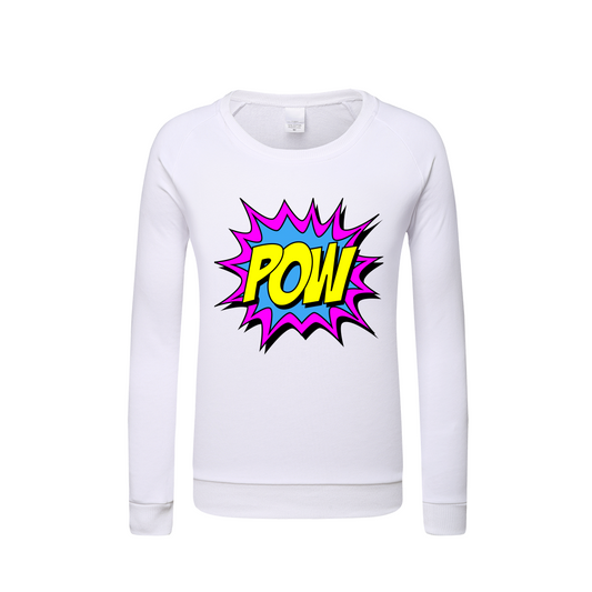 POW Kids Graphic Sweatshirt DromedarShop.com Online Boutique