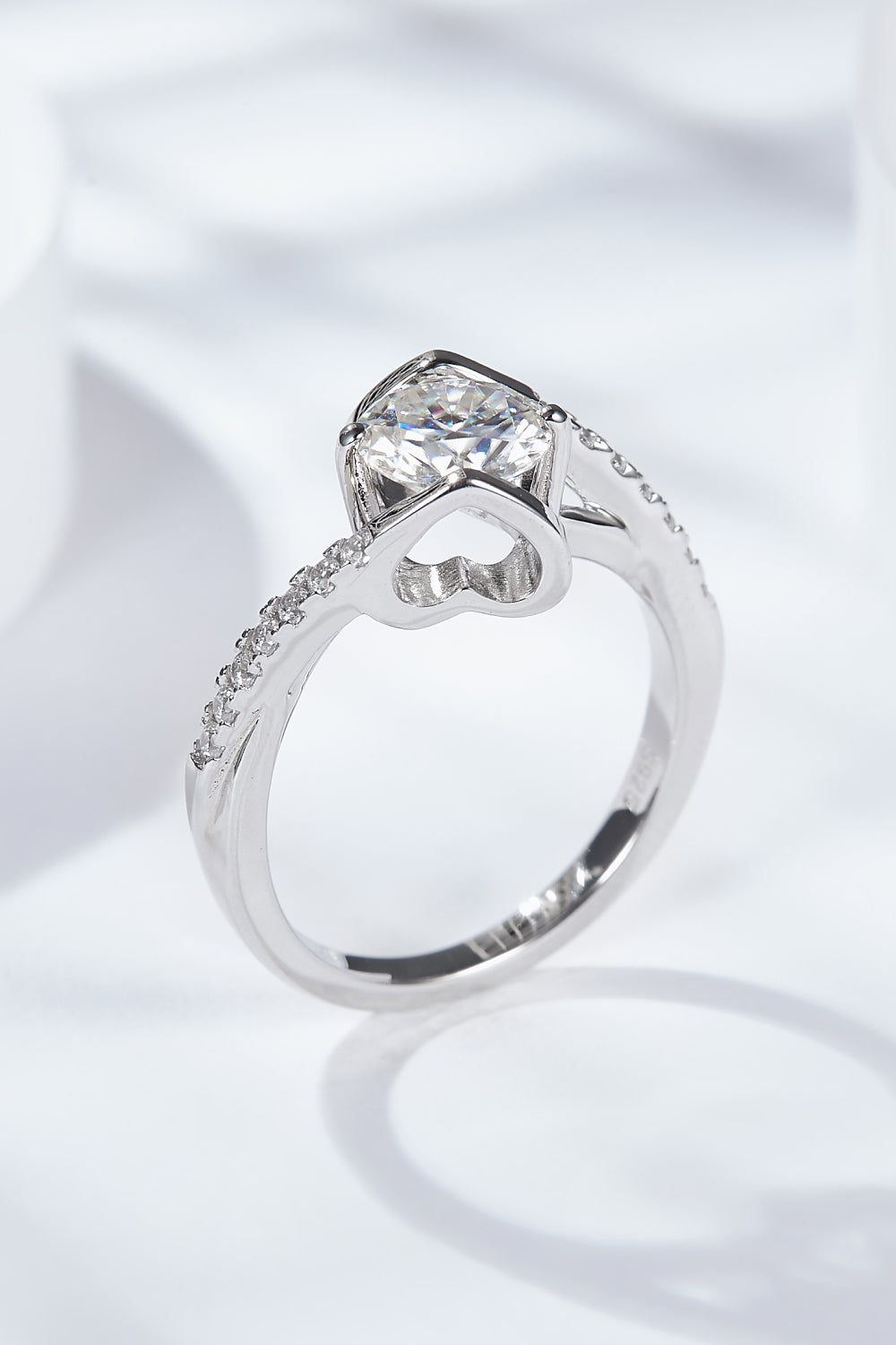 Limitless Love Platinum-Plated Moissanite Ring - DromedarShop.com Online Boutique