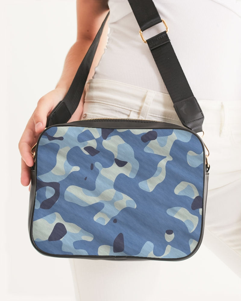 Blue Maniac Camouflage Crossbody Bag DromedarShop.com Online Boutique