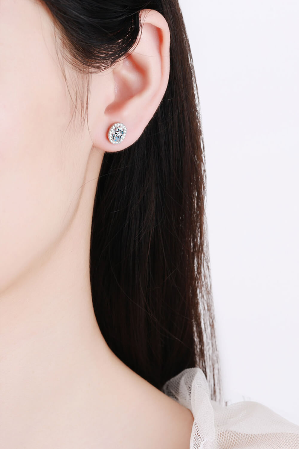 Future Style Moissanite Stud Earrings - DromedarShop.com Online Boutique