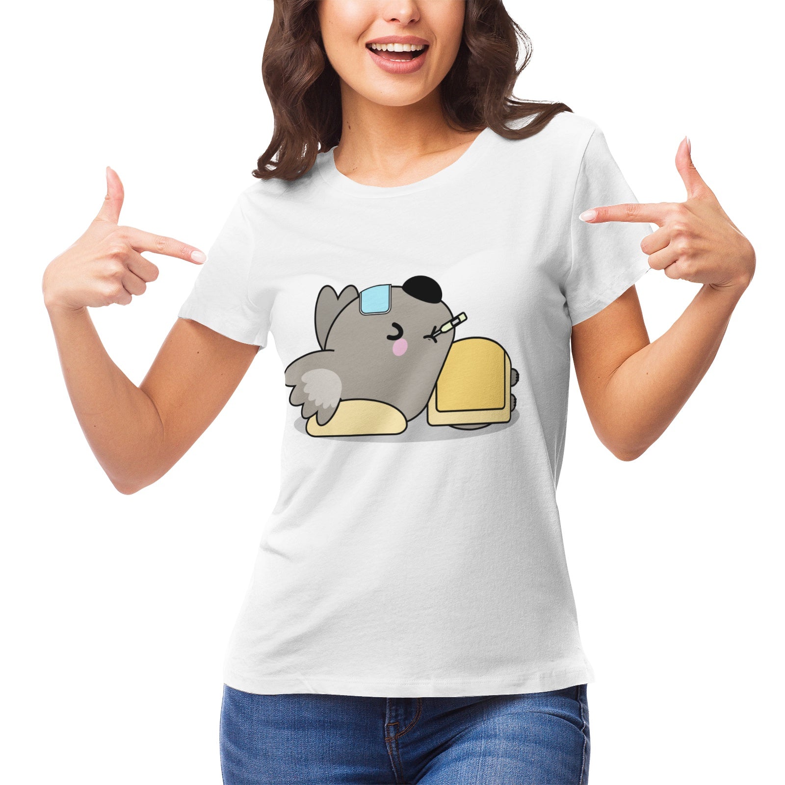 Koala Serie 38 Women's Ultrasoft Pima Cotton T‑shirt - DromedarShop.com Online Boutique