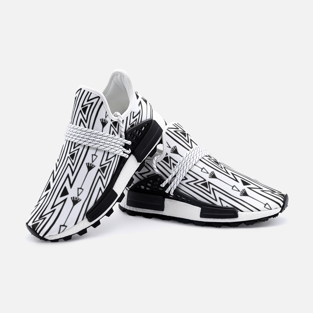 Native North American Hand Drawn Boho-Style Unisex Lightweight Sneaker S-1 Boost DromedarShop.com Online Boutique