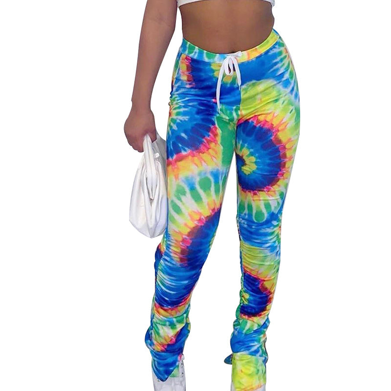 Women's High Waist Slimming Fashion Printed Straight Casual Pants - DromedarShop.com Online Boutique