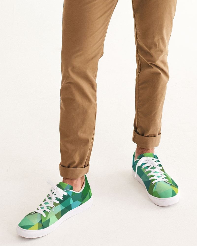 Green Line 101 Men's Faux-Leather Sneaker DromedarShop.com Online Boutique