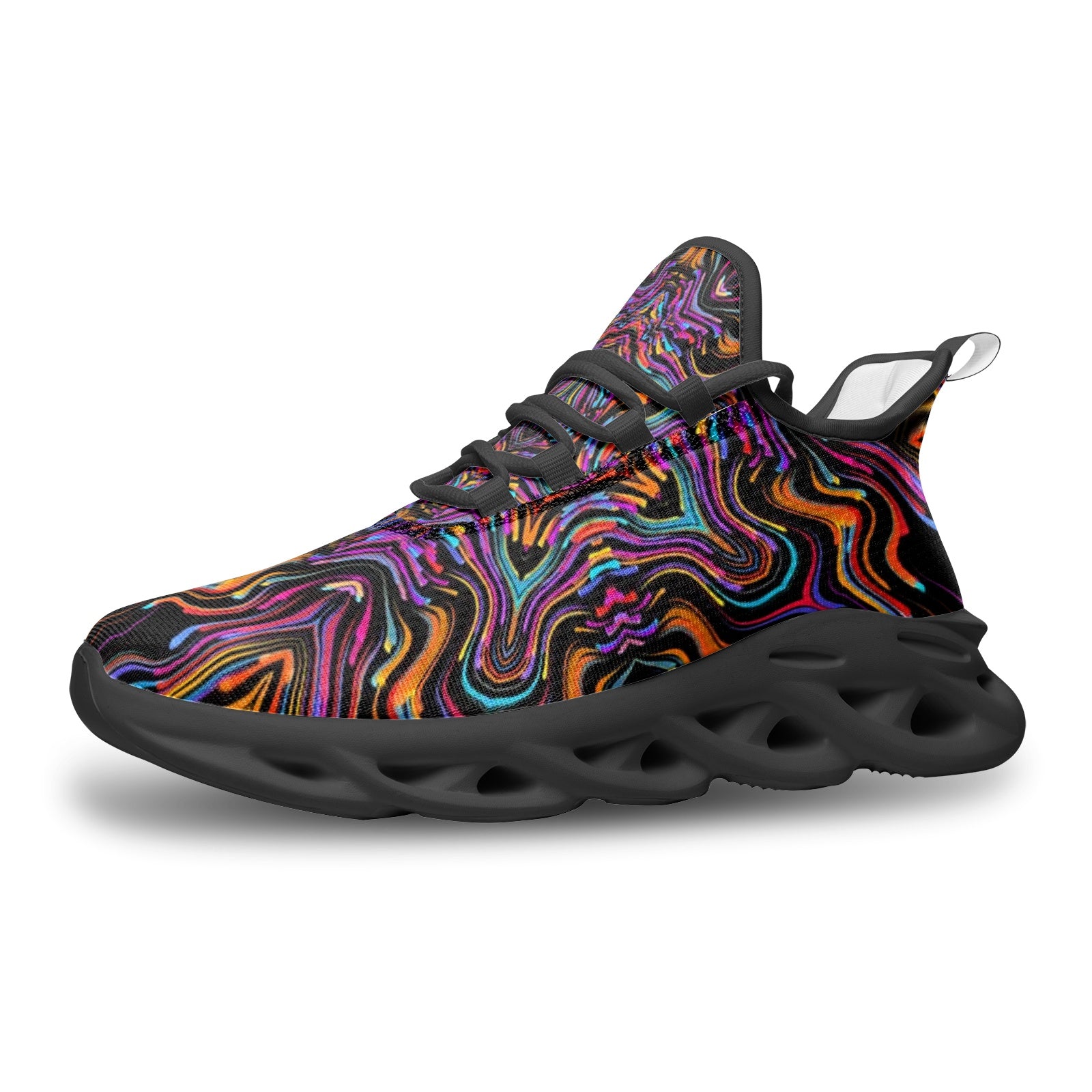 Psychedelic Fusion 3 Unisex Bounce Mesh Knit Sneakers - DromedarShop.com Online Boutique