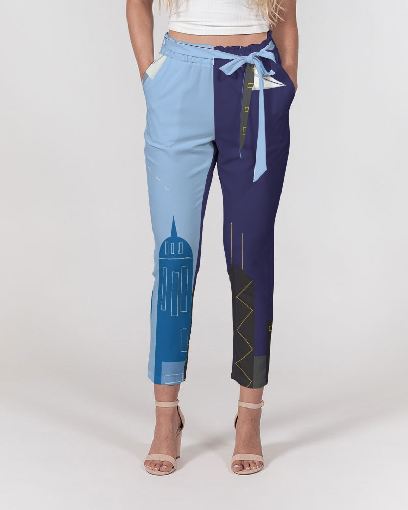 Day To Night Women's Belted Tapered Pants DromedarShop.com Online Boutique