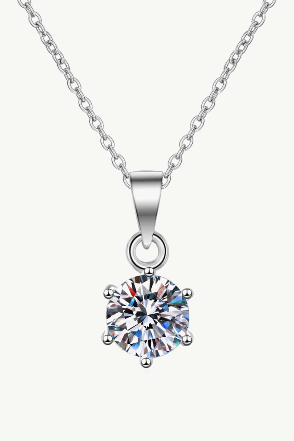 Get What You Need Moissanite Pendant Necklace - DromedarShop.com Online Boutique