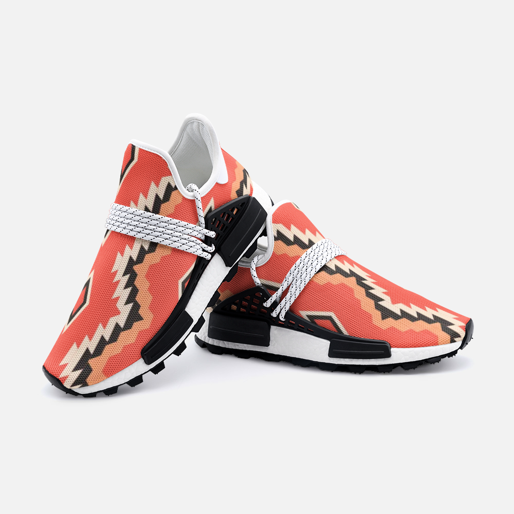 Native North American pattern eight Unisex Lightweight Sneaker S-1 Boost DromedarShop.com Online Boutique