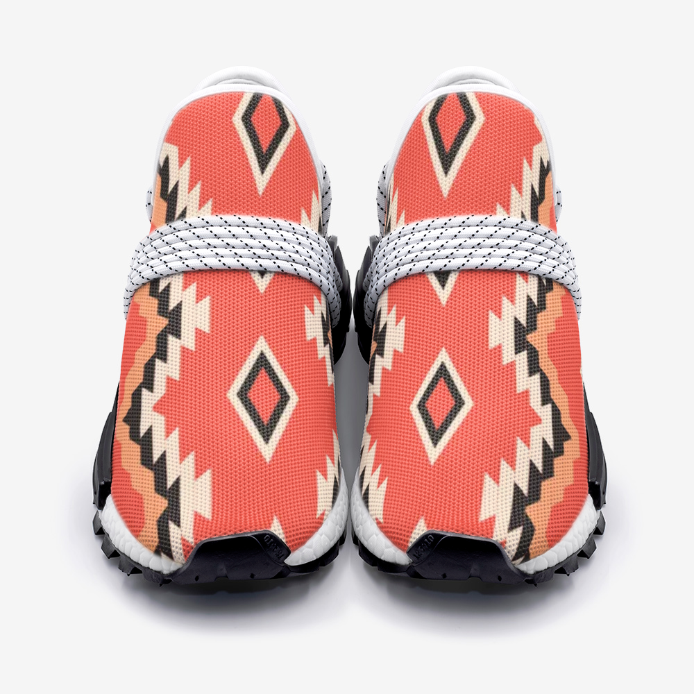 Native North American pattern eight Unisex Lightweight Sneaker S-1 Boost DromedarShop.com Online Boutique