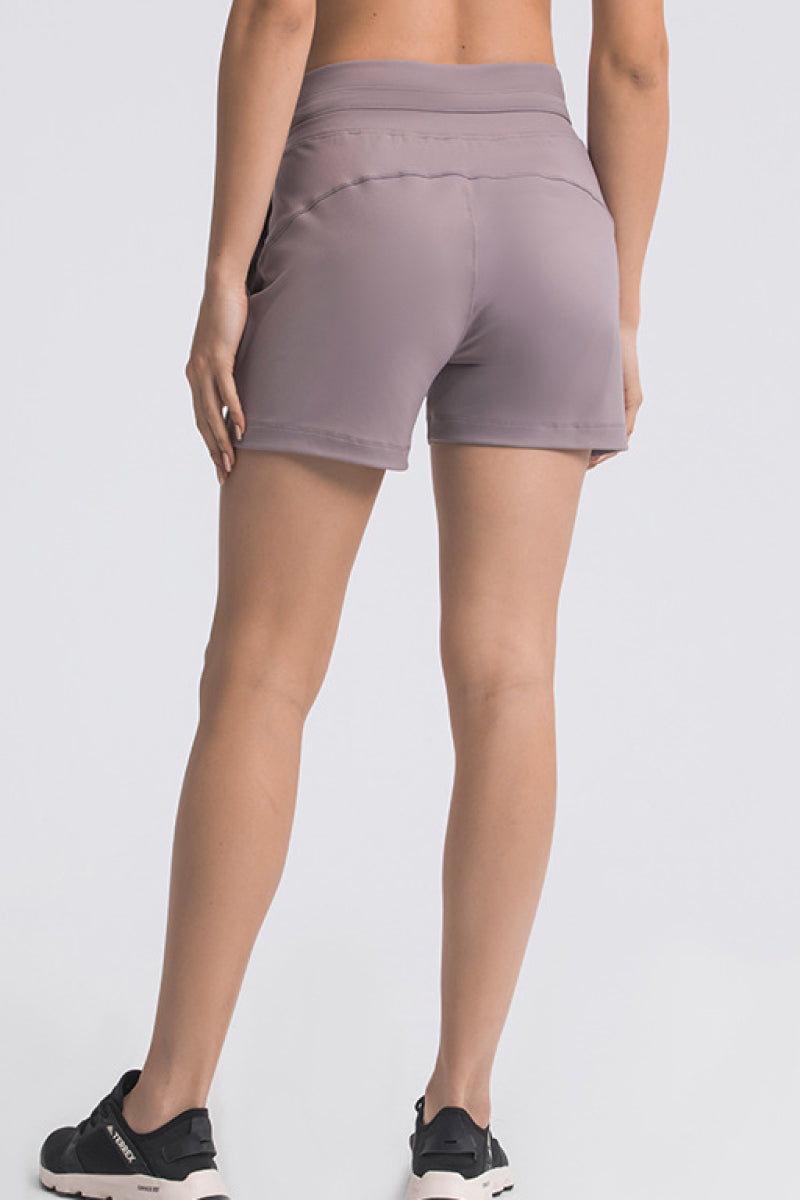 Waist Tie Active Shorts - DromedarShop.com Online Boutique