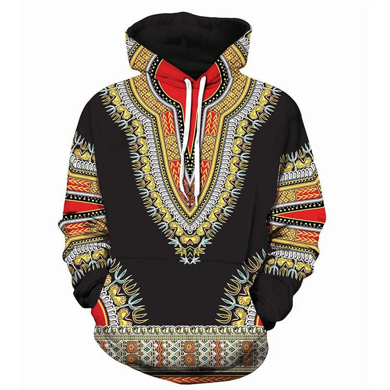 3D Traditional  African Dashiki Hoodie Sweatshirts - DromedarShop.com Online Boutique
