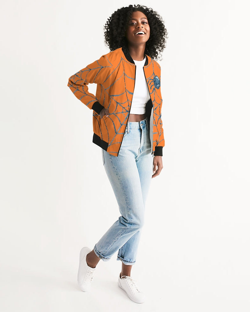 Holiday Orange Women's Bomber Jacket DromedarShop.com Online Boutique