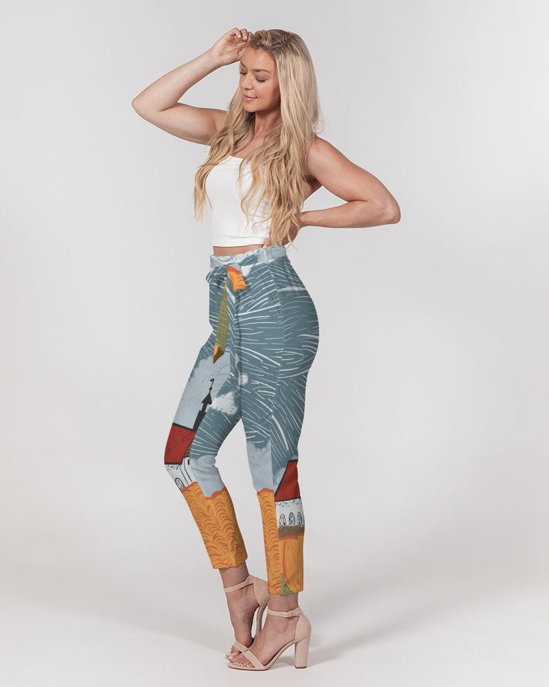 Country Women's Belted Tapered Pants DromedarShop.com Online Boutique