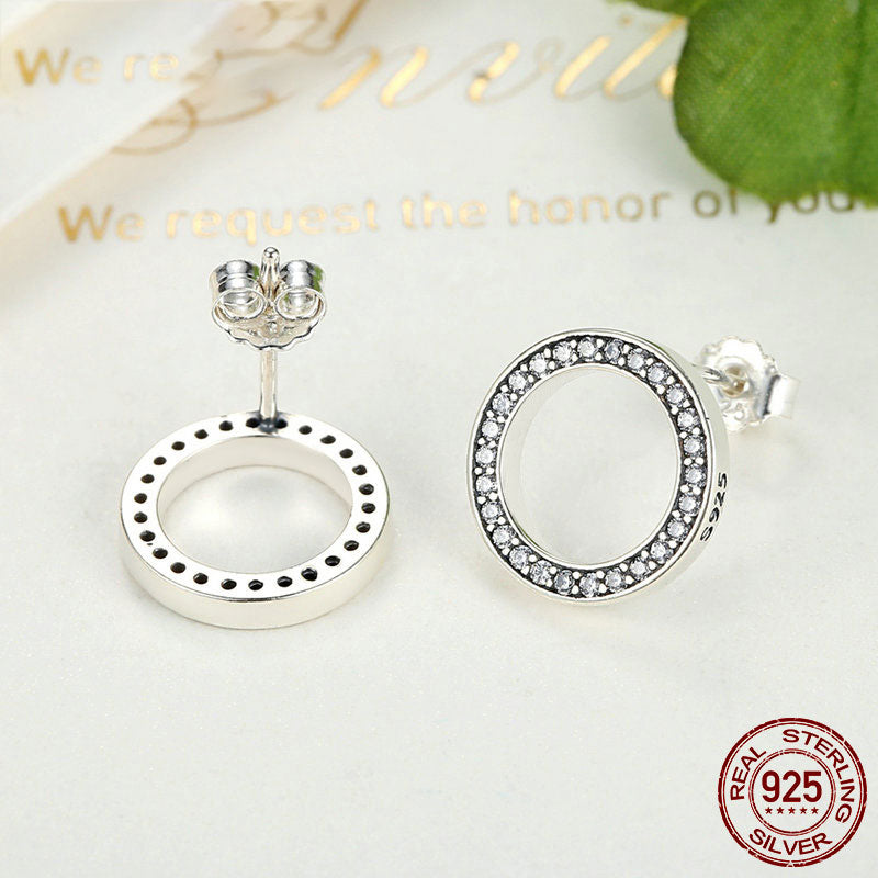 Authentic 925 Sterling Silver Earrings For Women DromedarShop.com Online Boutique