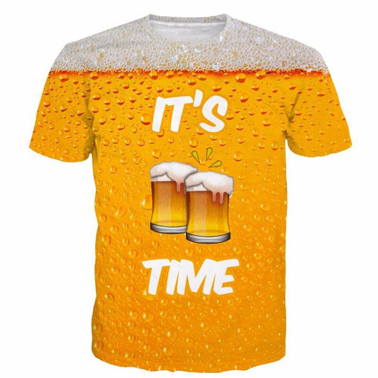 Funny Beer Time Letters T Shirts DromedarShop.com Online Boutique