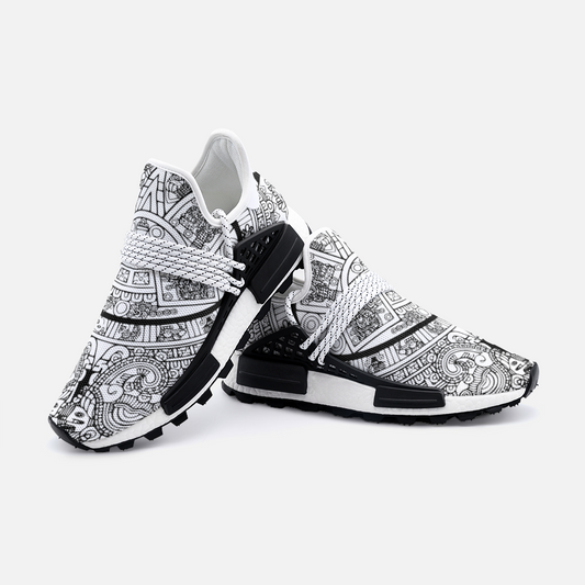 Aztec Time pattern Unisex Lightweight Sneaker S-1 Boost DromedarShop.com Online Boutique