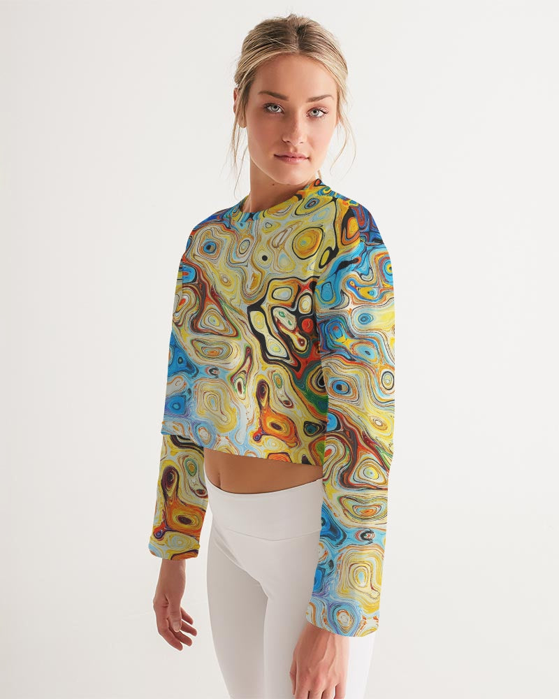 You Like Colors Women's Cropped Sweatshirt DromedarShop.com Online Boutique