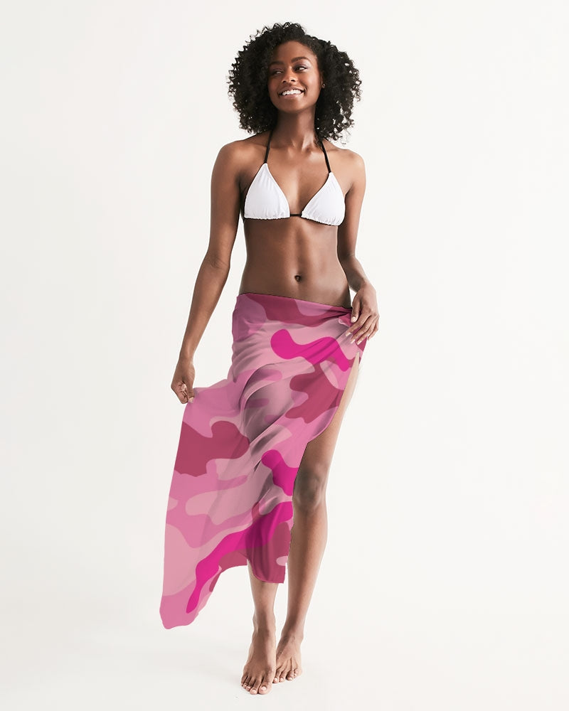 Pink  3 Color Camouflage Swim Cover Up DromedarShop.com Online Boutique