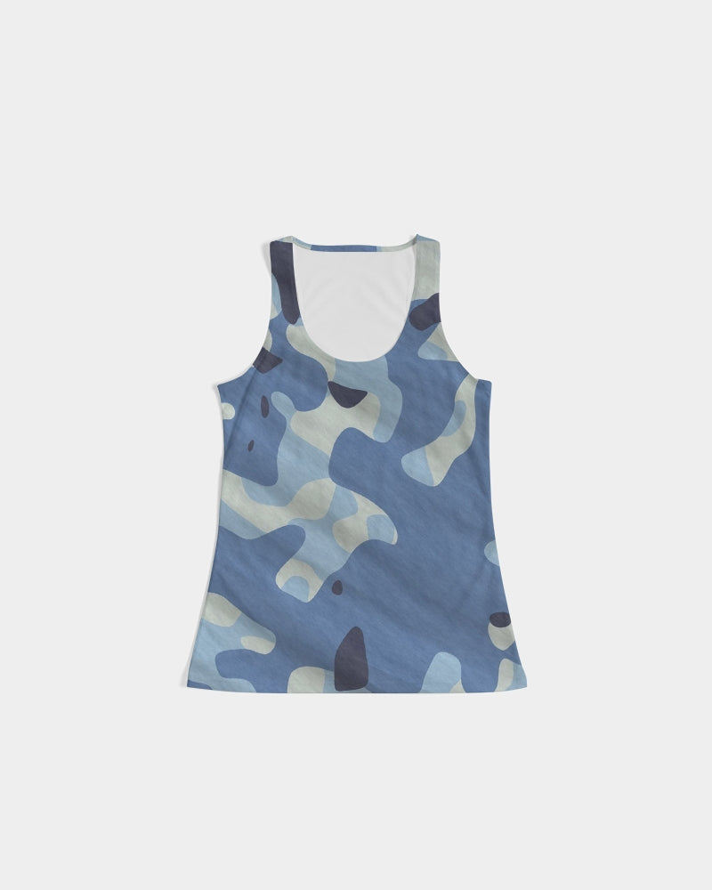 Blue Maniac Camouflage Women's Tank DromedarShop.com Online Boutique