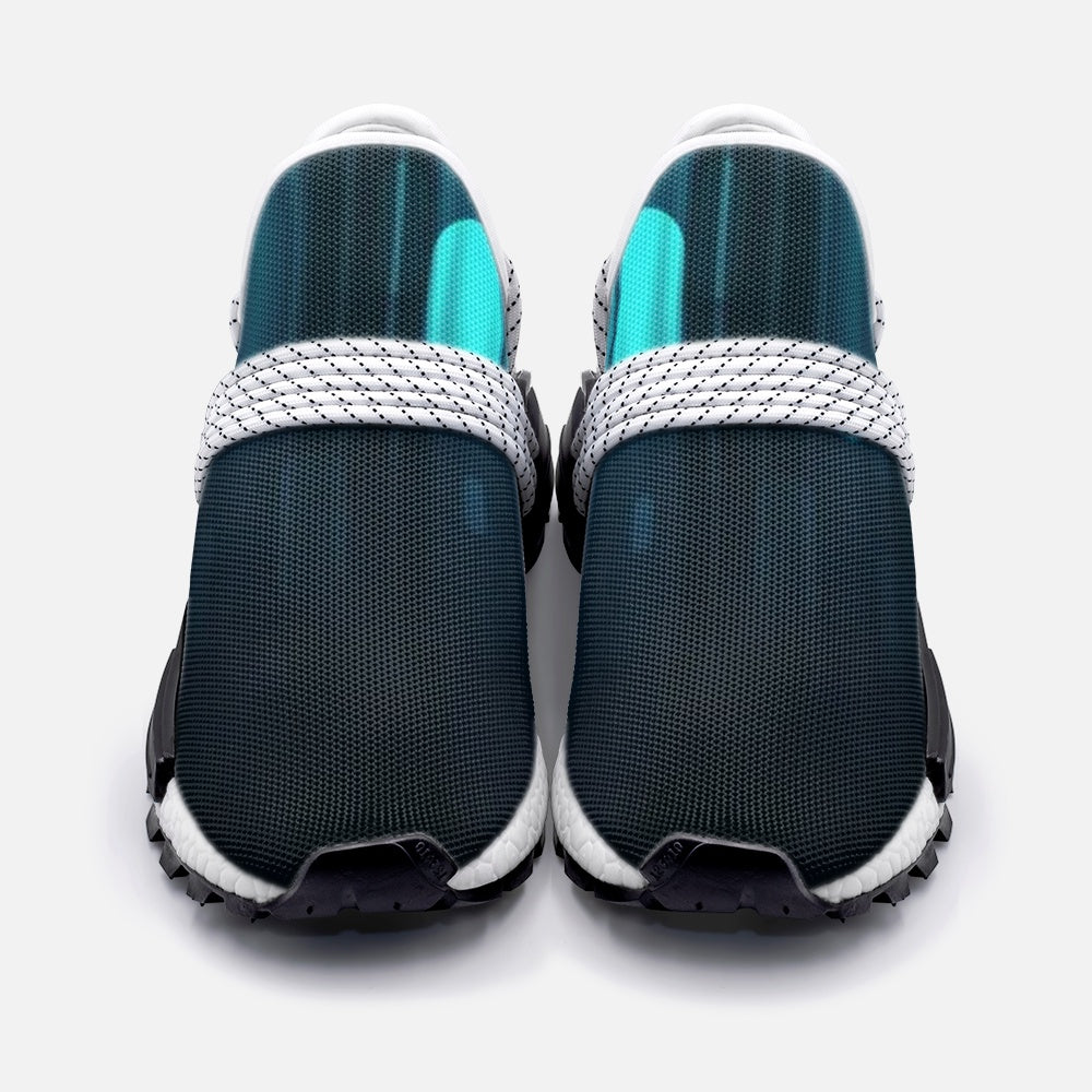 Blue Shapes Unisex Lightweight Sneaker S-1 DromedarShop.com Online Boutique