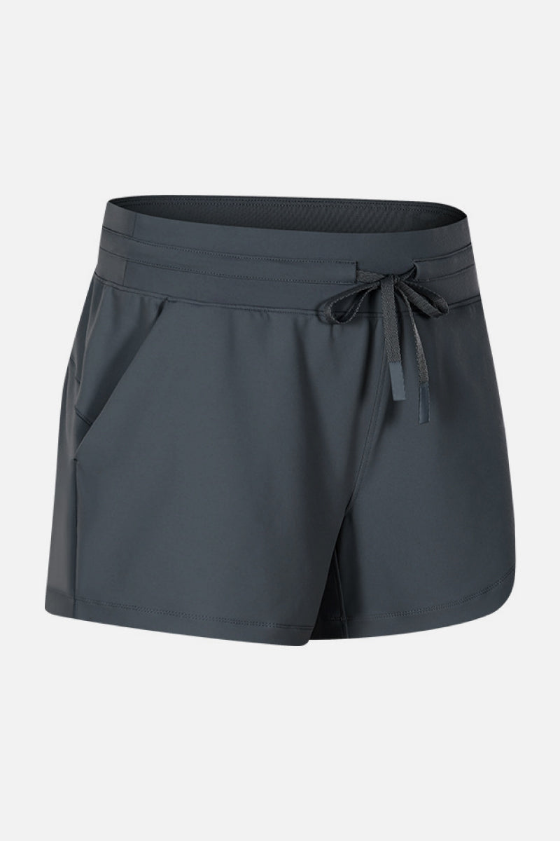 Waist Tie Active Shorts - DromedarShop.com Online Boutique